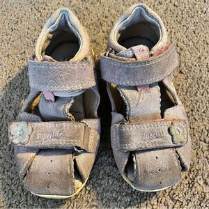Superfit Toddler Pink Leather Sandals Ankle Support Size 8